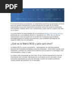 Matriz BCG: Productos Perro, Vaca y Estrella | PDF