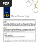 Theory of Consumer Choice: Names of Sub-Units