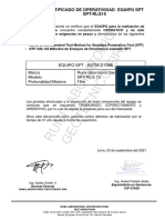 Certificado de Operatividad EQUIPO SPT-RLG15-RUMI