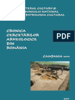 Cronica Cercetărilor Arheologice Din România, Campania 2010