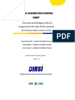 Una nota metodológica sobre la comparación del valor de las canastas de servicios entre 2006 y 2009