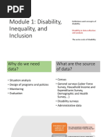 Disability Data