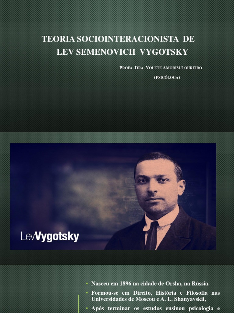 Teoria Sociointeracionista de Vygotsky | PDF | Aprendizado | Psicologia