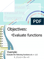 Lesson 2: Evaluating Functions