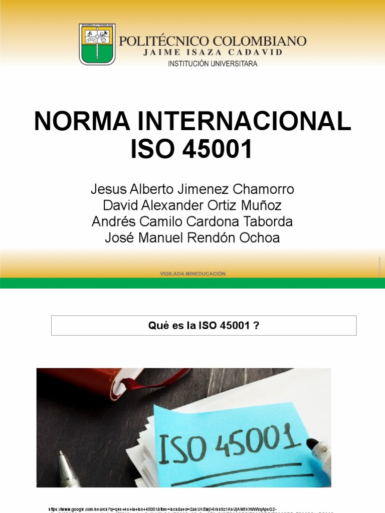 Iso 45001 | PDF | Organización internacional para la estandarización