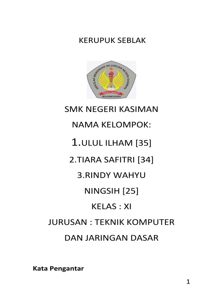 Analisis Usaha Kerupuk Seblak | PDF