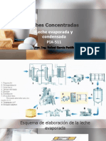 Leche concentrada: evaporación y parámetros