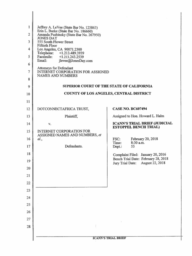 Judicial Estoppel Defense Brief PDF