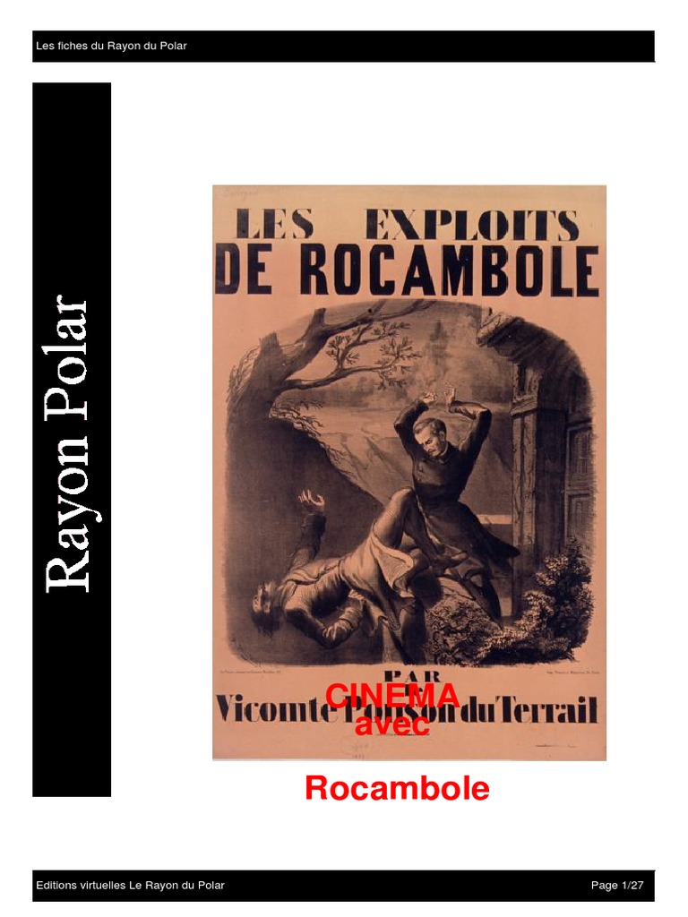 Rocambole : Héros du Polar Cinématographique | PDF | Jeunes adultes