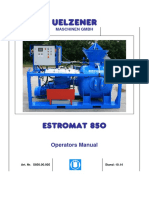 ESTROMAT 850 Operators Manual