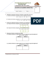 Examen Bimestral de Álgebra - Ii Bimestre