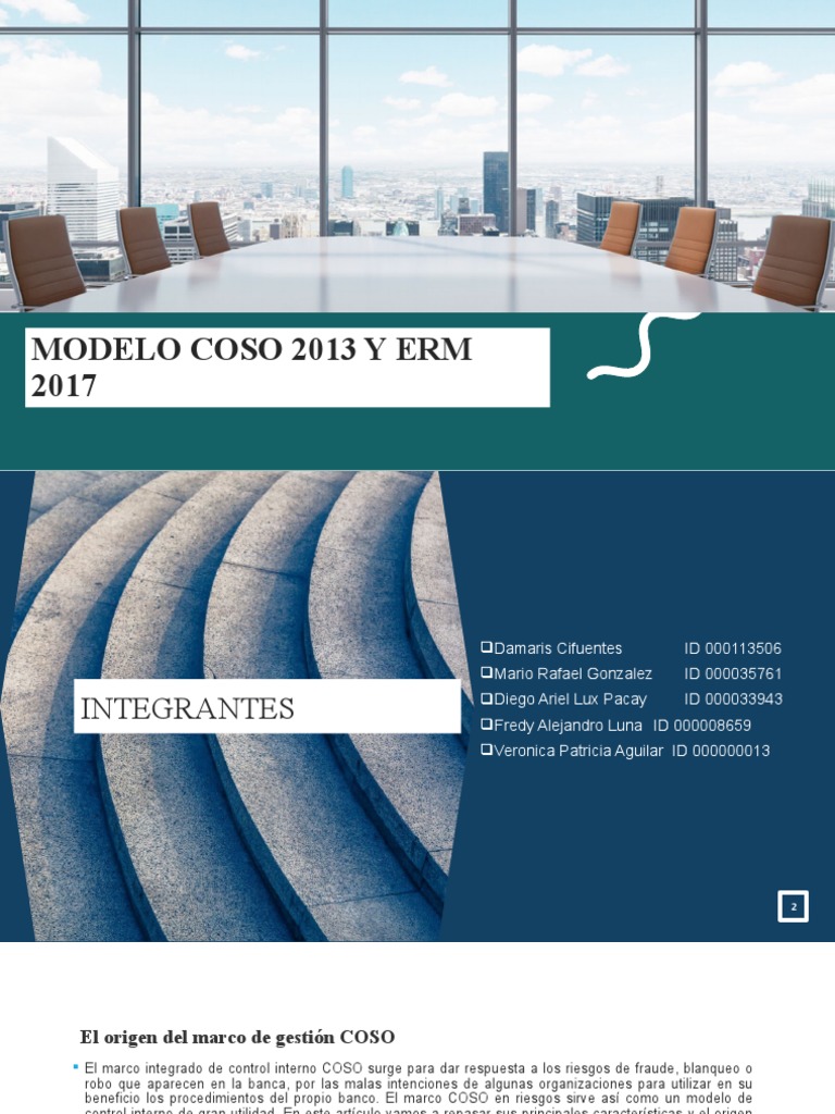 Modelo COSO 2013 y ERM 2017 | PDF | Economias | Business