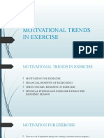 Motivational Trends in Exercise