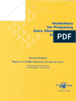 Guidelines For Preparing Core Clinical Safety Info Drugs Report of CIOMS Working Group III and V