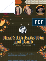Rizal's Life in Exile and Trial Group Presentation