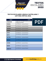 Listado Textos Escolares Lectura 2022 Costos Finales 1