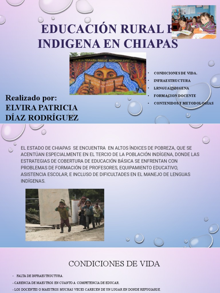 Educación Rural e Indígena en Chiapas | PDF | Educación de la primera ...