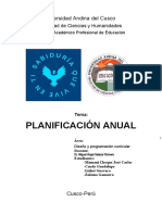 Planificación Curricular 3 Años