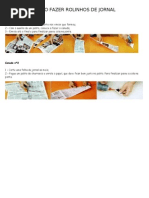 Como Fazer Rolinhos de Jornal