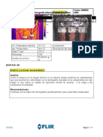 Inspección termográfica de equipos críticos