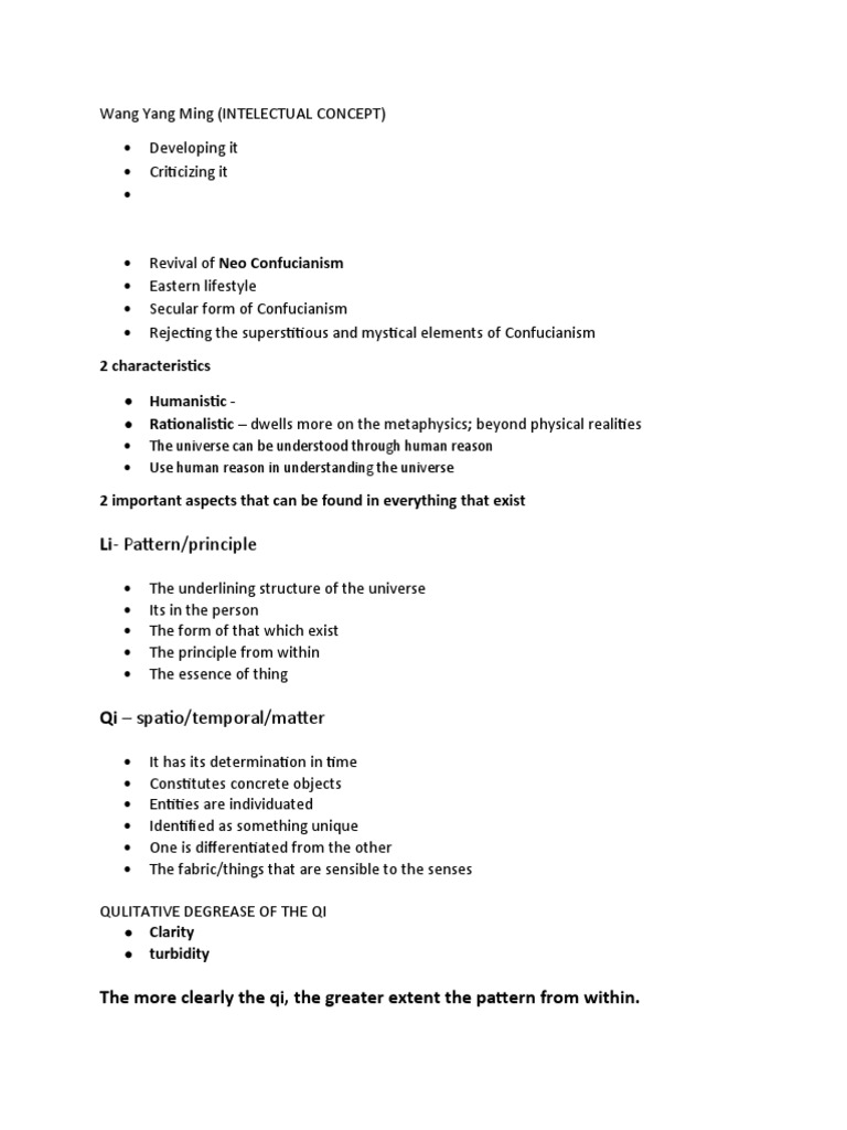 Wang Yang Ming | PDF | Confucianism | Virtue