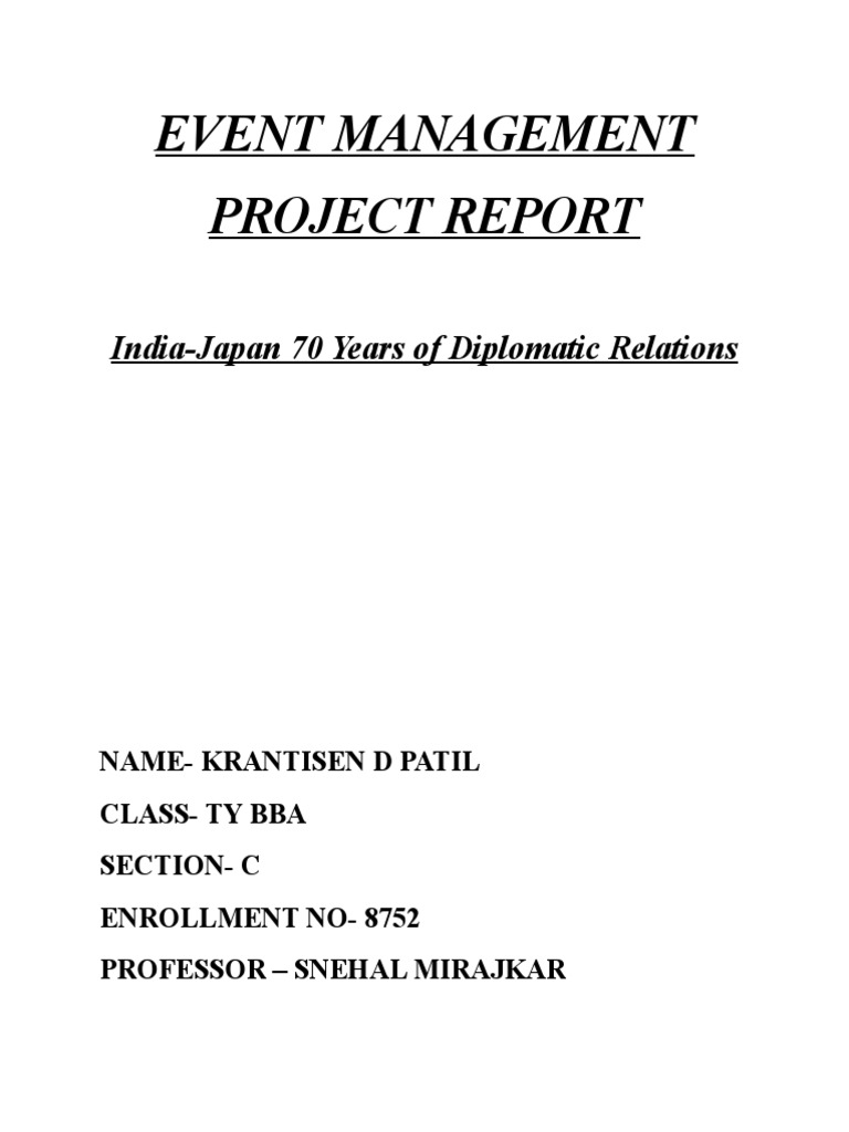 event-management-project-report-pdf-japan-global-politics