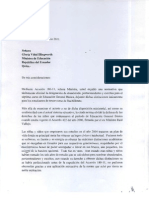 Carta a Ministra de Educación sobre abanderados de 7mo básica (Ecuador)