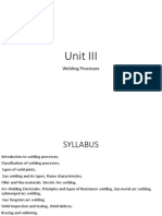 Unit III Welding Processes