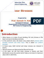 Shear Stresses in Beams