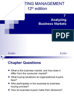 12 Edition: 7 Analyzing Business Markets