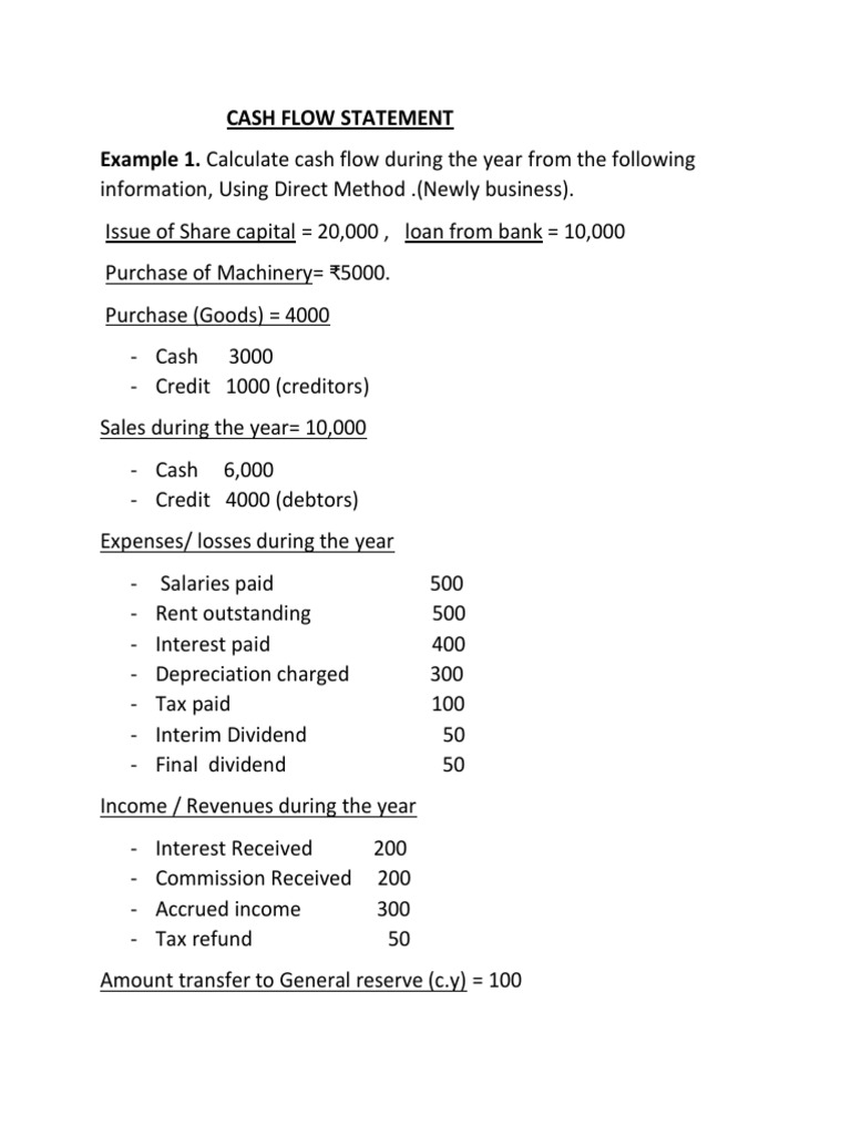 Cash Flow Statement | PDF