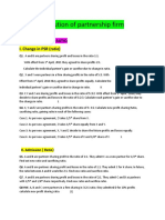 Reconstitution of Partnership Firm