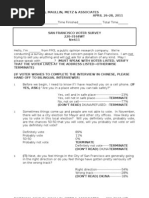 Download San Francisco Voter Survey Results April 2011 by Reset San Francisco SN56253536 doc pdf