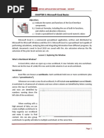 CHAPTER 5: Microsoft Excel Basics: Objectives