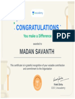 Congratulations: Madan Savanth