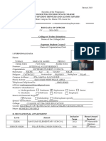 Bio-Data of Officer: Ilocos Sur Polytechnic State College Office of Student Services and Alumni Affairs