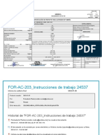 Especificación de proyecto para lastrado de tubería de 20 x 0.688 x 3.00 x 5 km