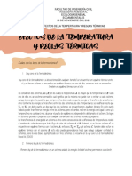 Leyes de la termodinámica y efectos de la temperatura