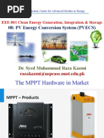 08: PV Energy Conversion System (PVECS) : Dr. Syed Muhammad Raza Kazmi