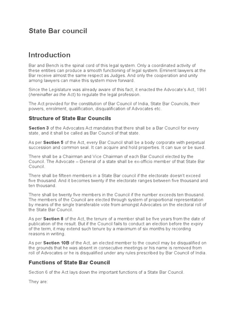 State Bar Council PDF