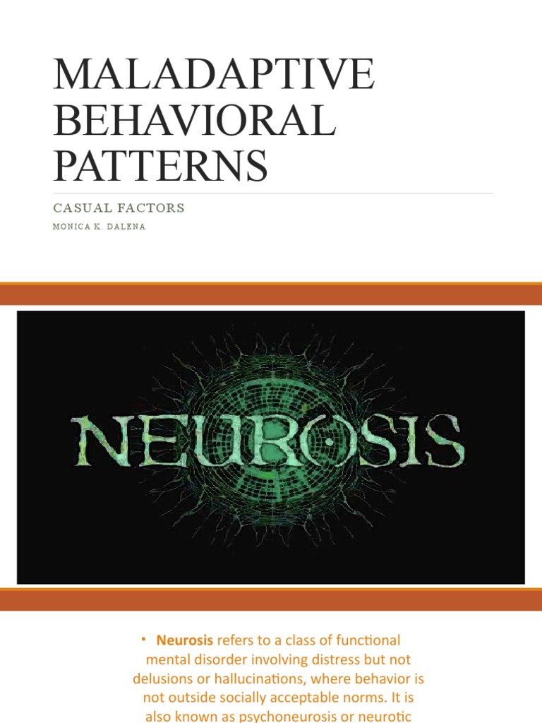 Patterns of Maladaptive Behavior PDF