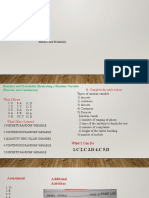 Statistics and Probability Finding Possible Values