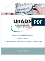 Procedimiento Administrativo: Unidad 1