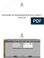 Procedure de Programmation de Cle Trafic 2 Avec Clip V160