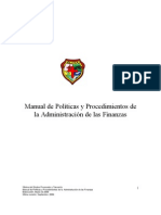 Manual de Políticas y Procedimientos de La Administración de Las Finanzas