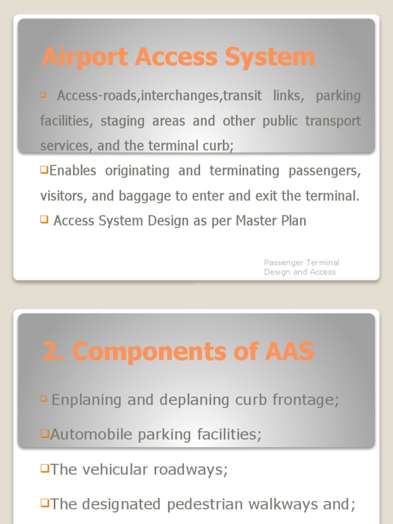 Access Design for Passenger Terminal D | PDF | Airport | Public Transport