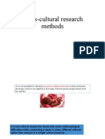 Cross-Cultural Research Methods