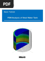 FEM Analysis of Steel Water Tank Using Midas nGEN