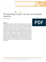 The Psychology of Guns: Risk, Fear, and Motivated Reasoning: Comment