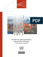 CEPAL (2013). Comercio Internacional y Desarrollo Inclusivo
